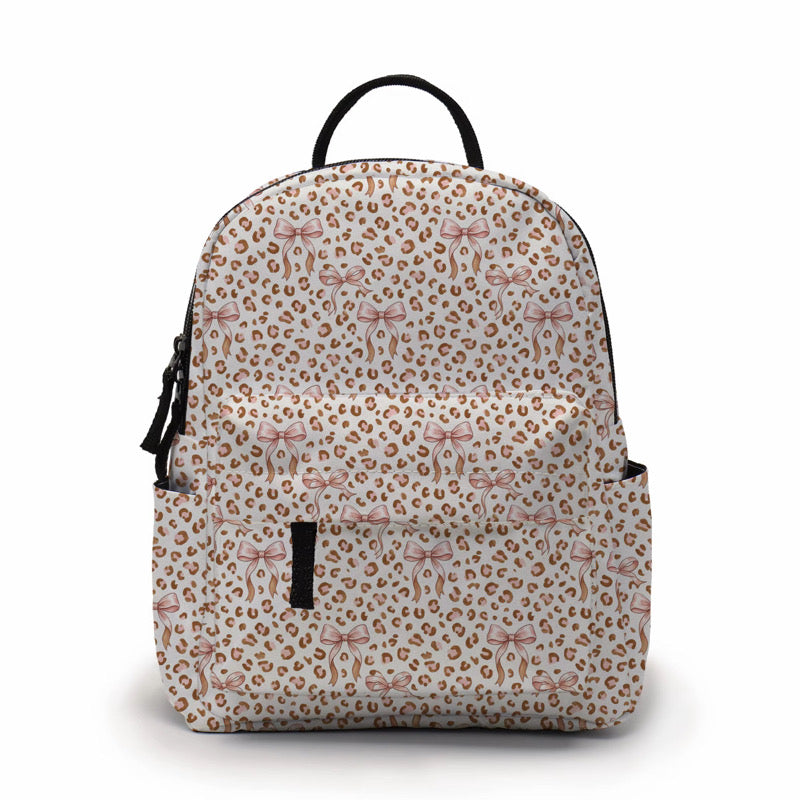 Mini Backpack - Animal Print Bow -