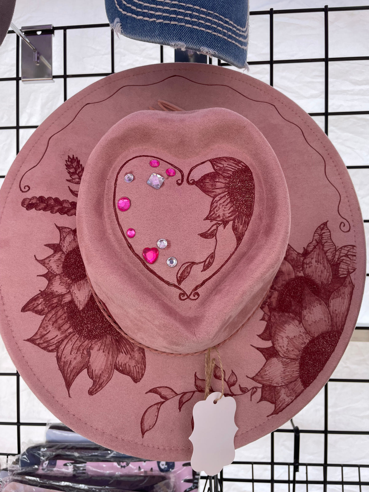 Custom heart top hat