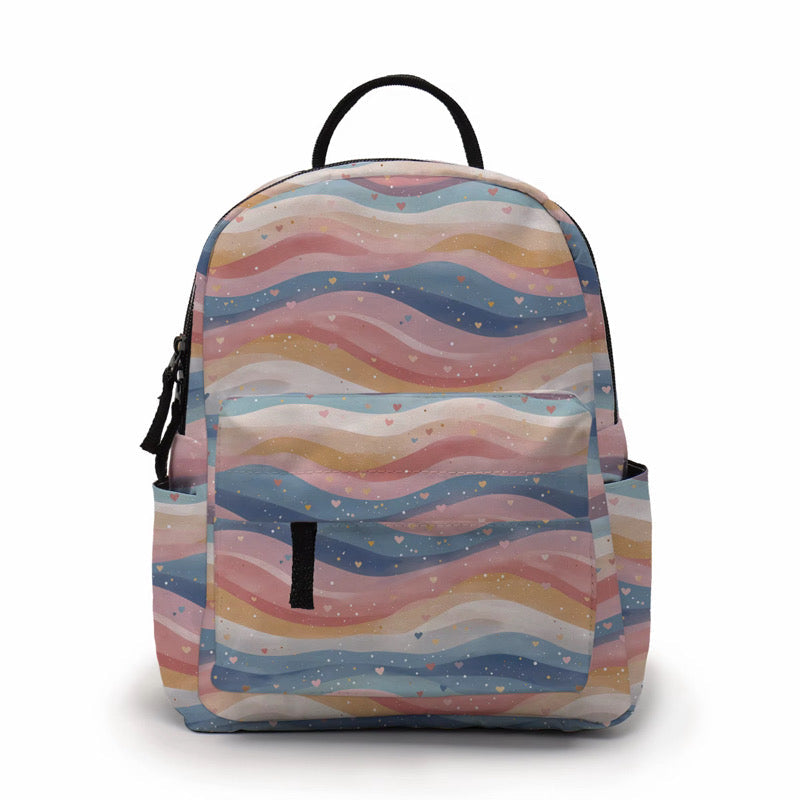 Mini Backpack - Heart Waves -