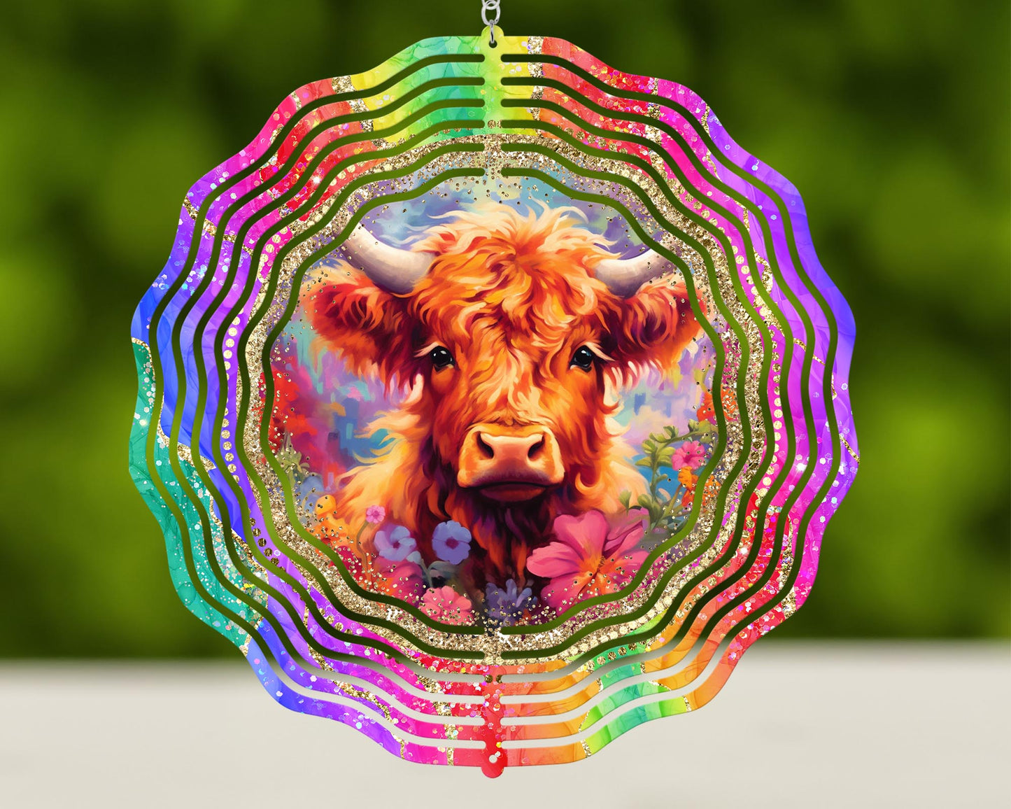 Cute cow windspinner