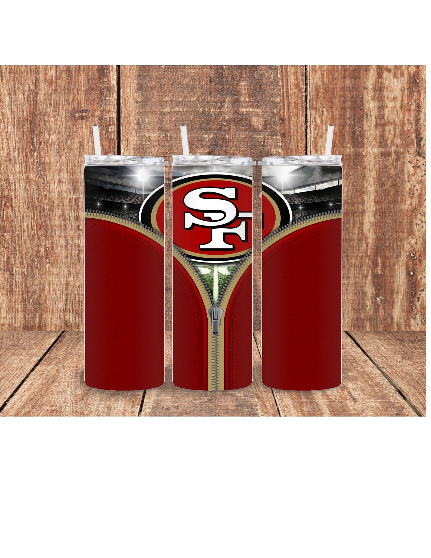 49er's football tumbler