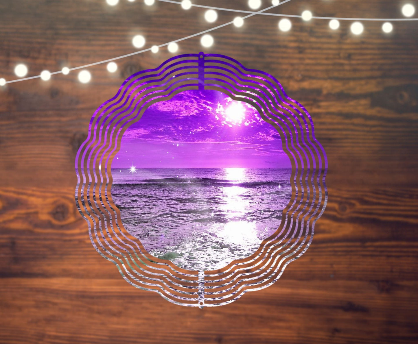 purple beach windspinner