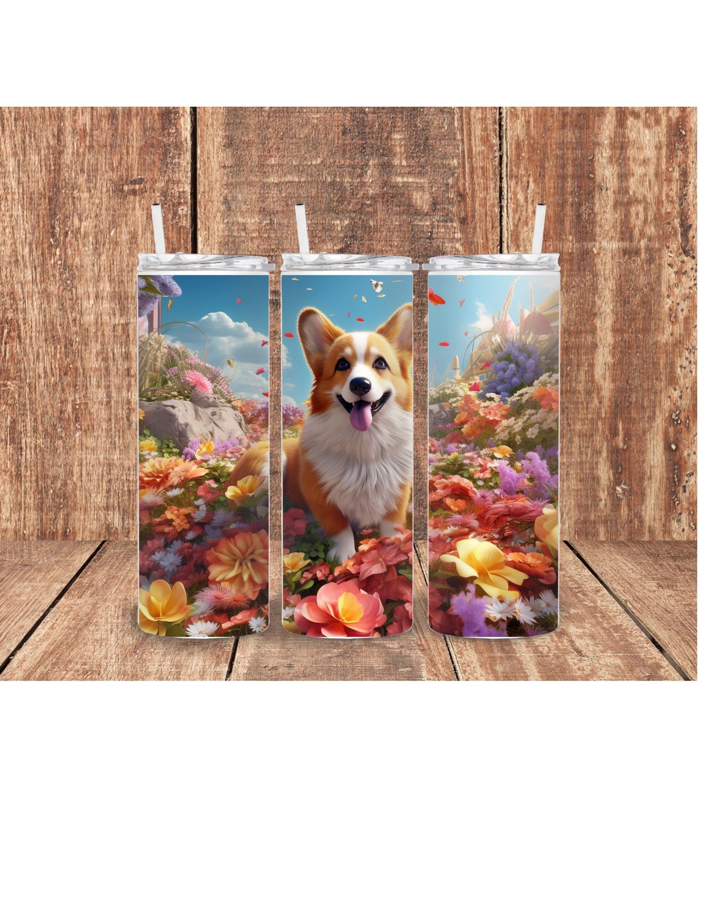 Corgi dog 3D Tumbler