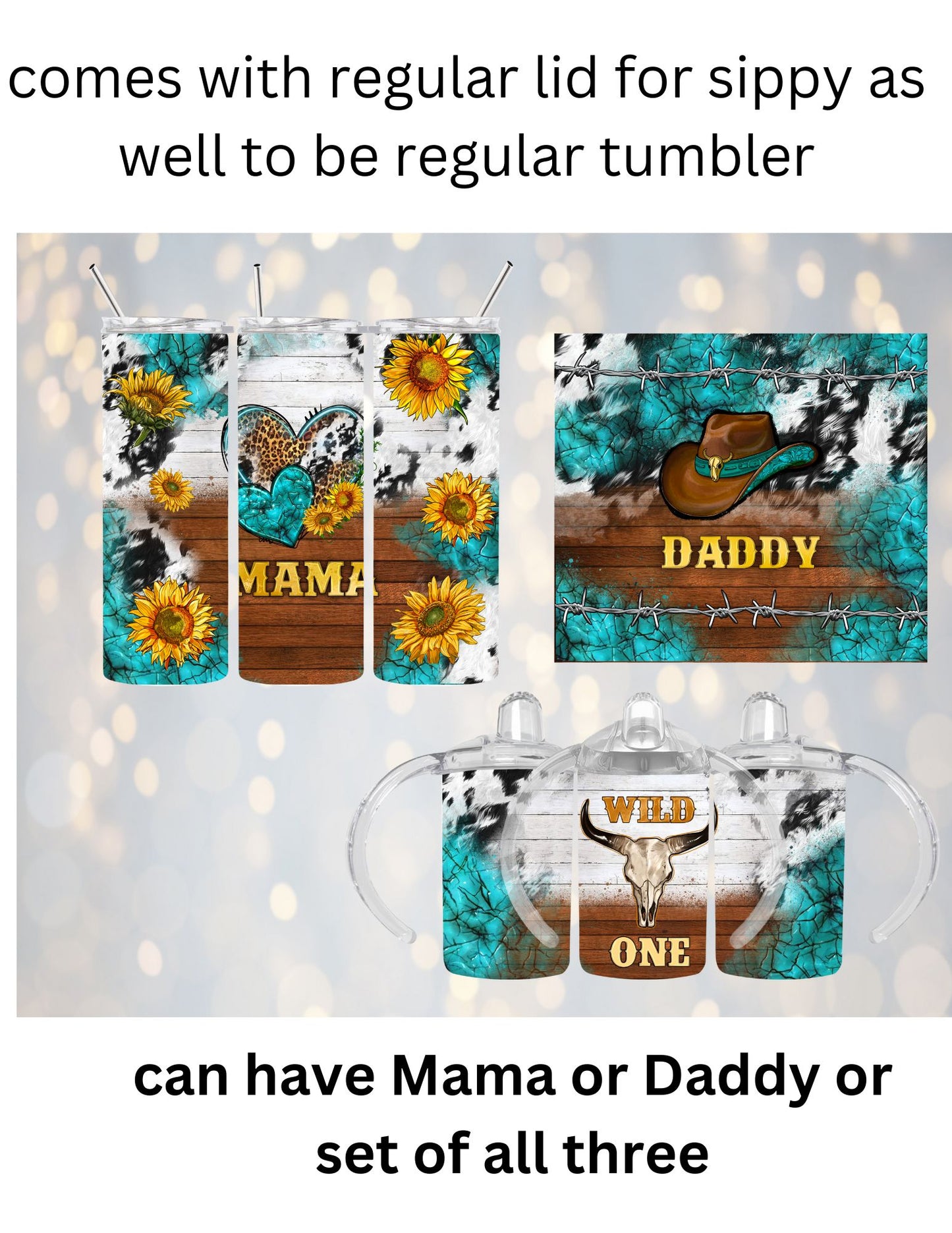 Western Family Tumbler set