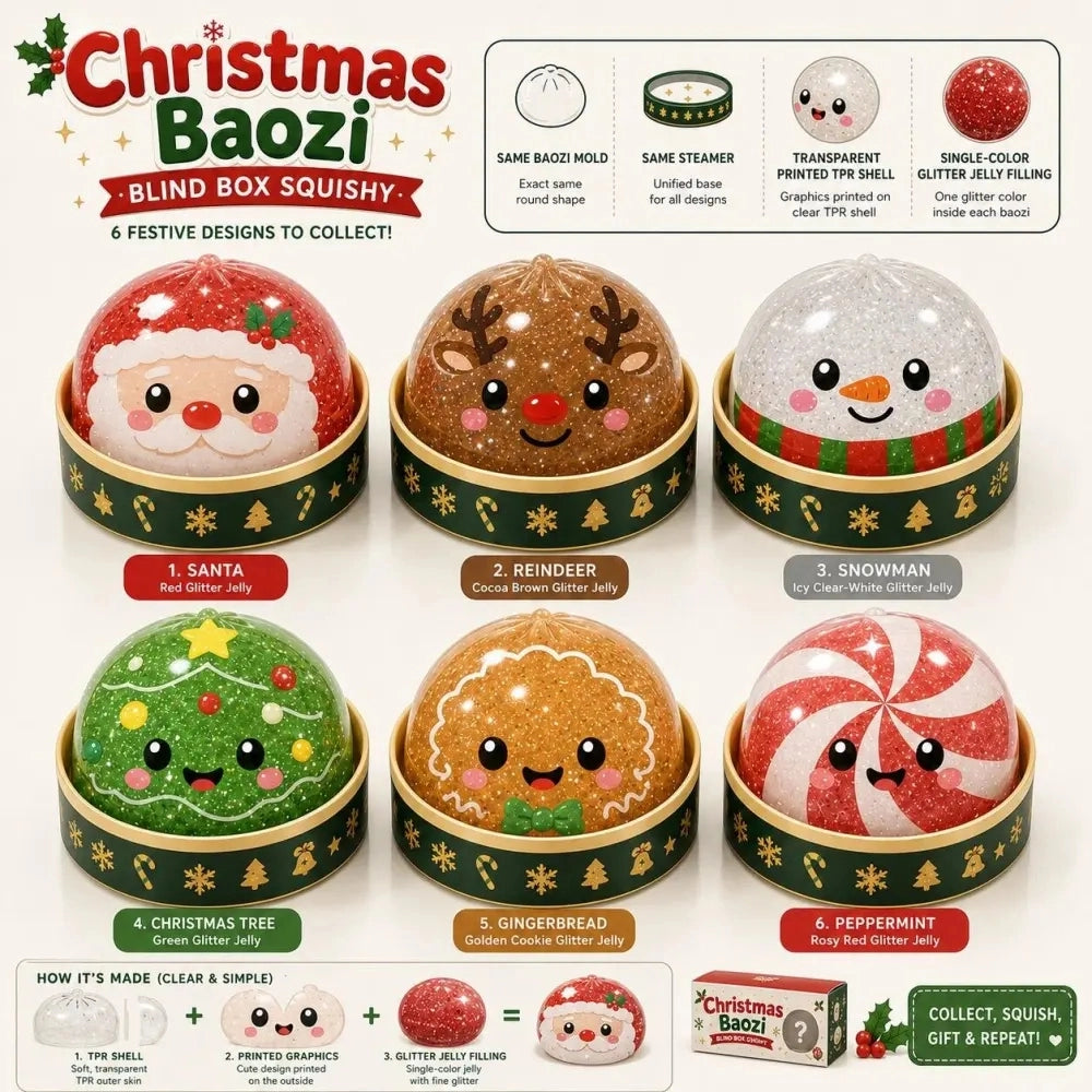 Christmas dumpling squishy