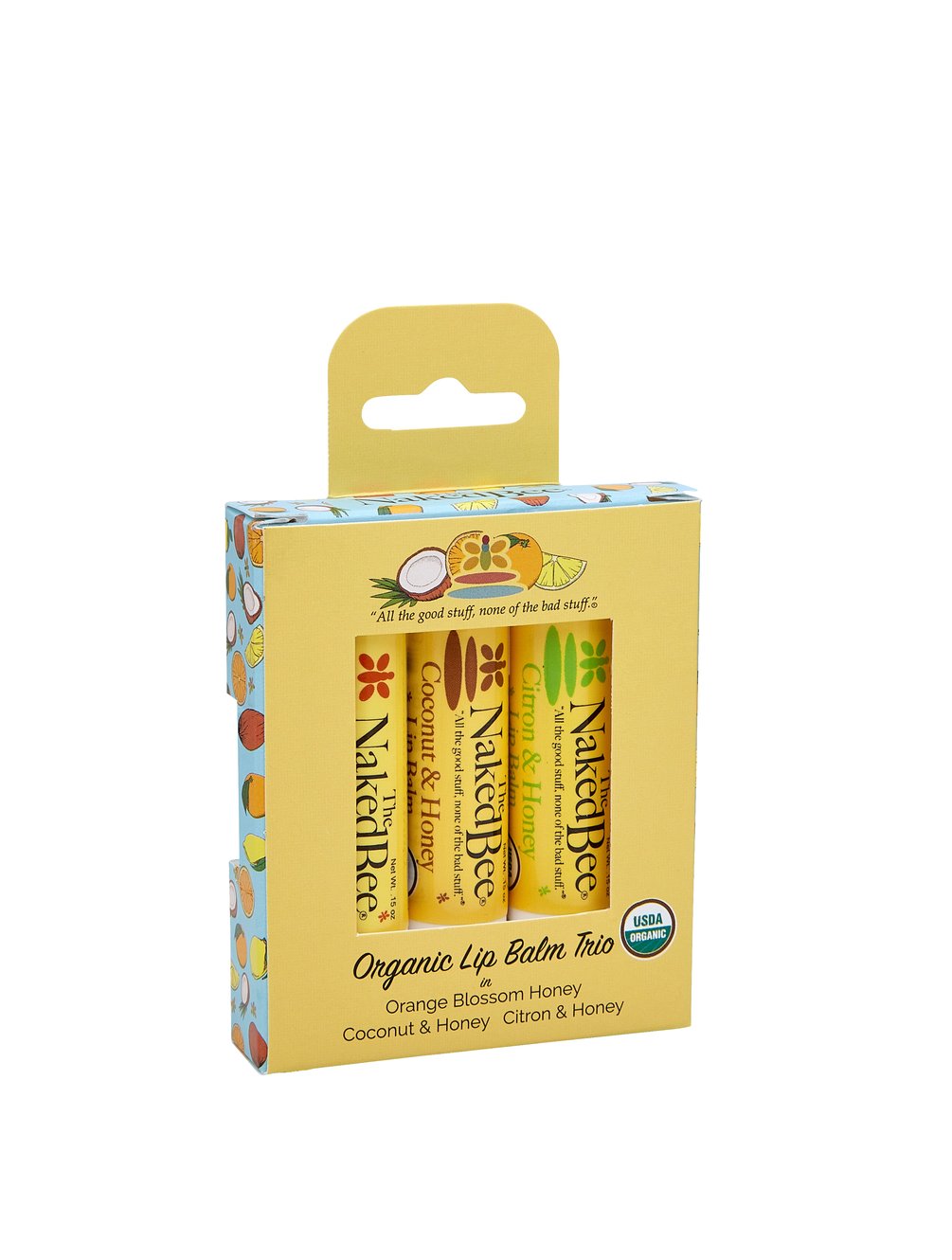 Naked Bee Organic Lip Balm Trio