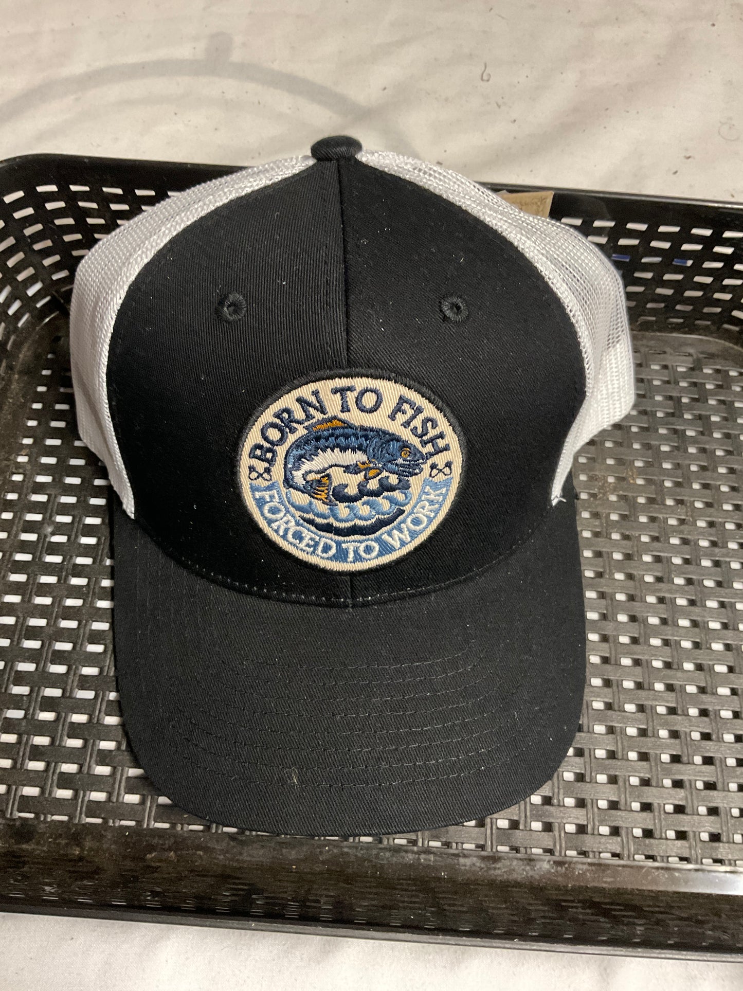 Born to Fish Forced to Work Hat