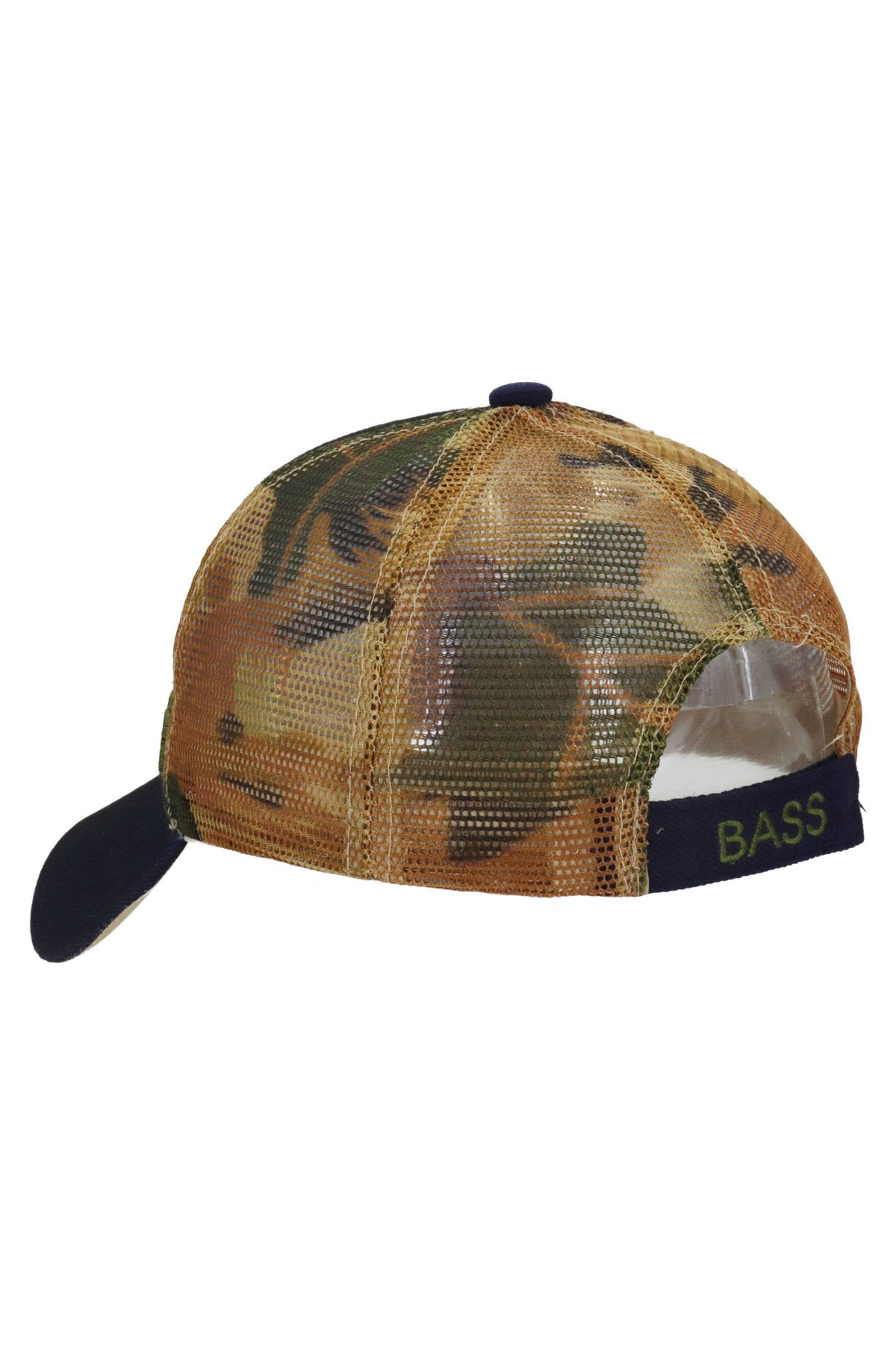Jumping Bass Hunt Camo Mesh Trucker Hat