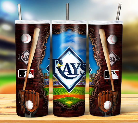 Rays Baseball Tumbler