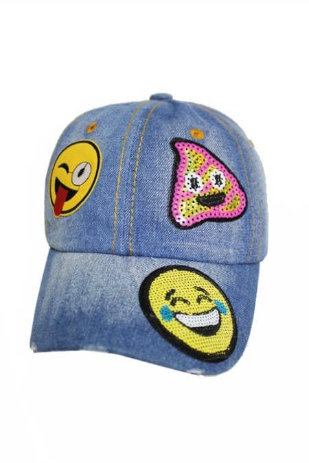 Gag Goofy Emoji Denim Cap