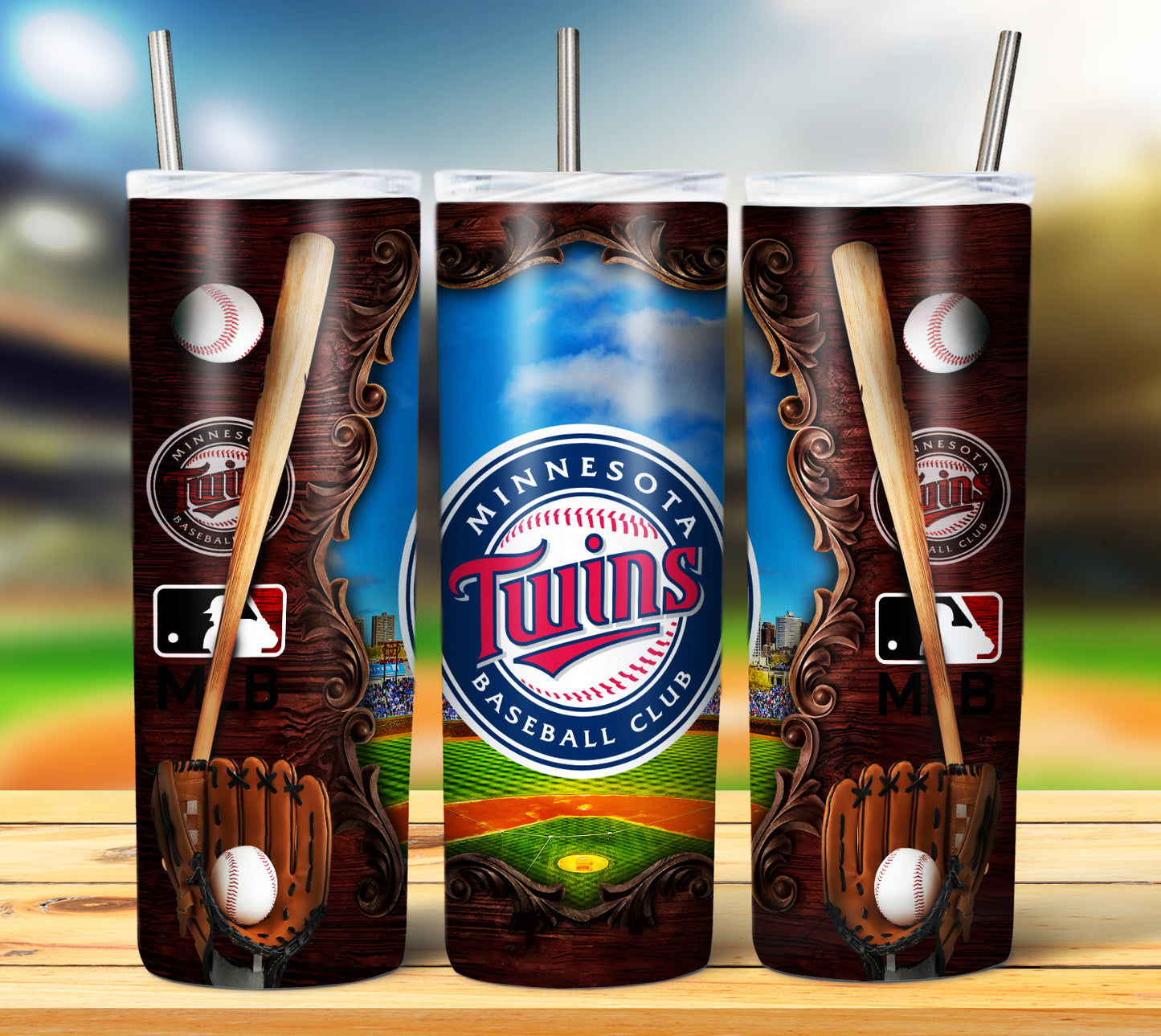 Minnesota Twins Baseball Tumbler