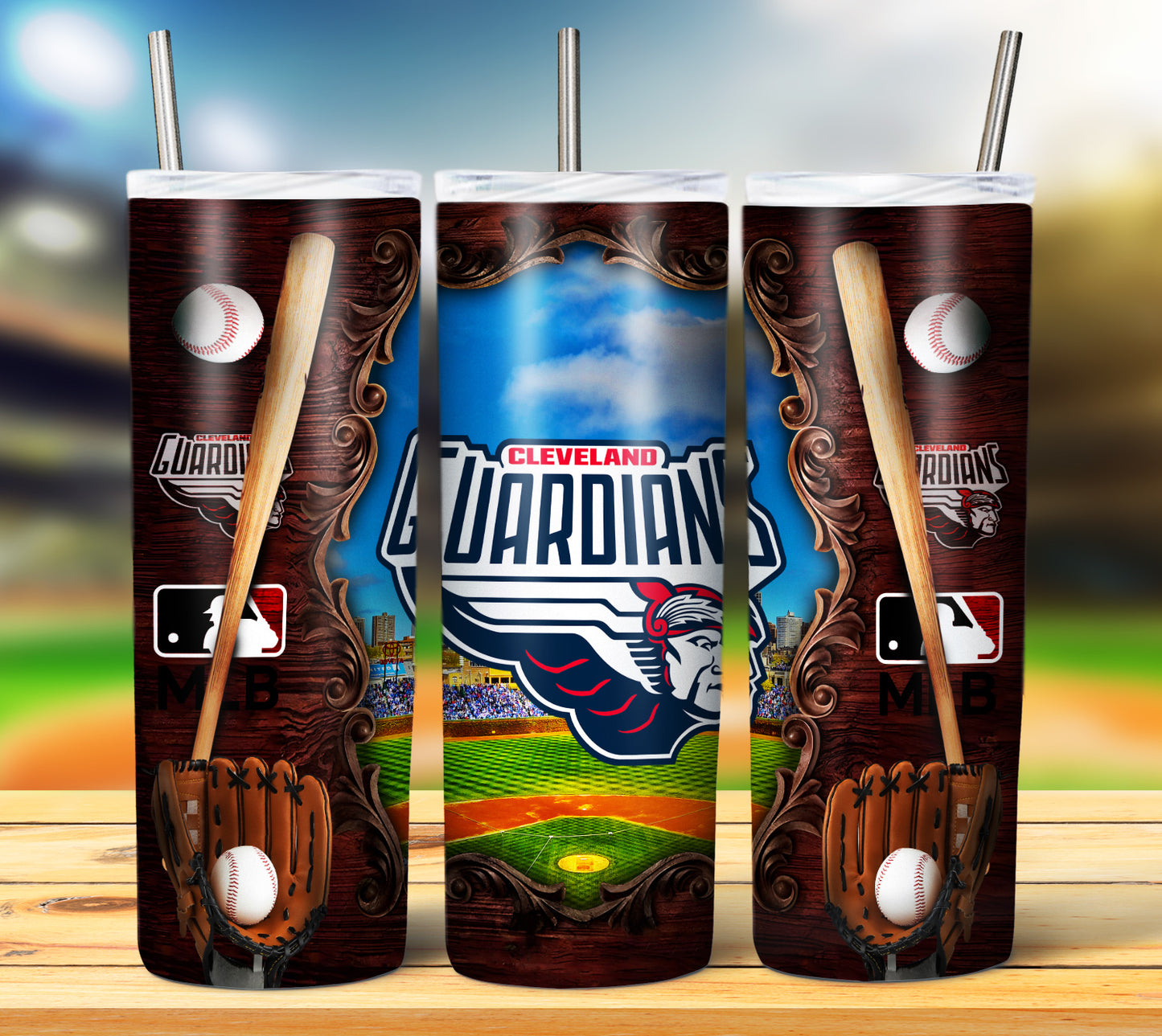 Cleveland Guardians Baseball Tumbler