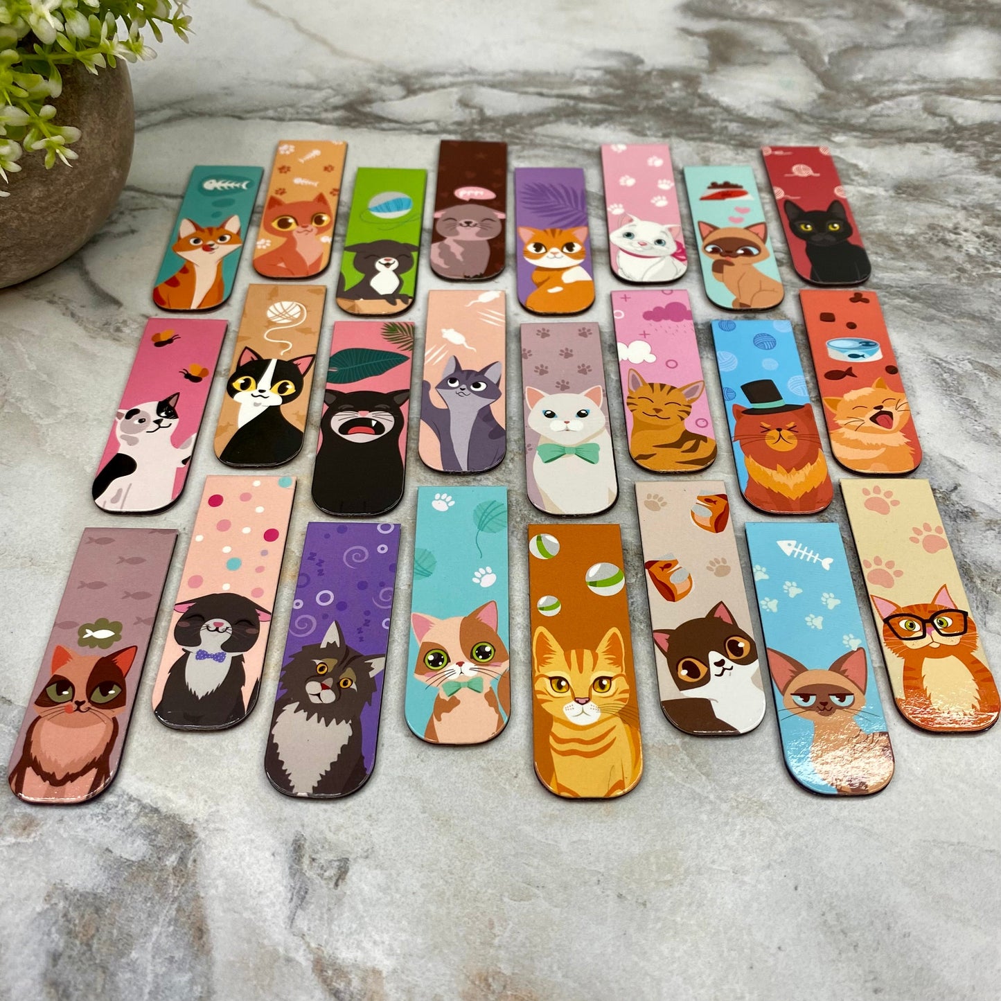 Bookmark - Cartoon Cat Magnetic Mix