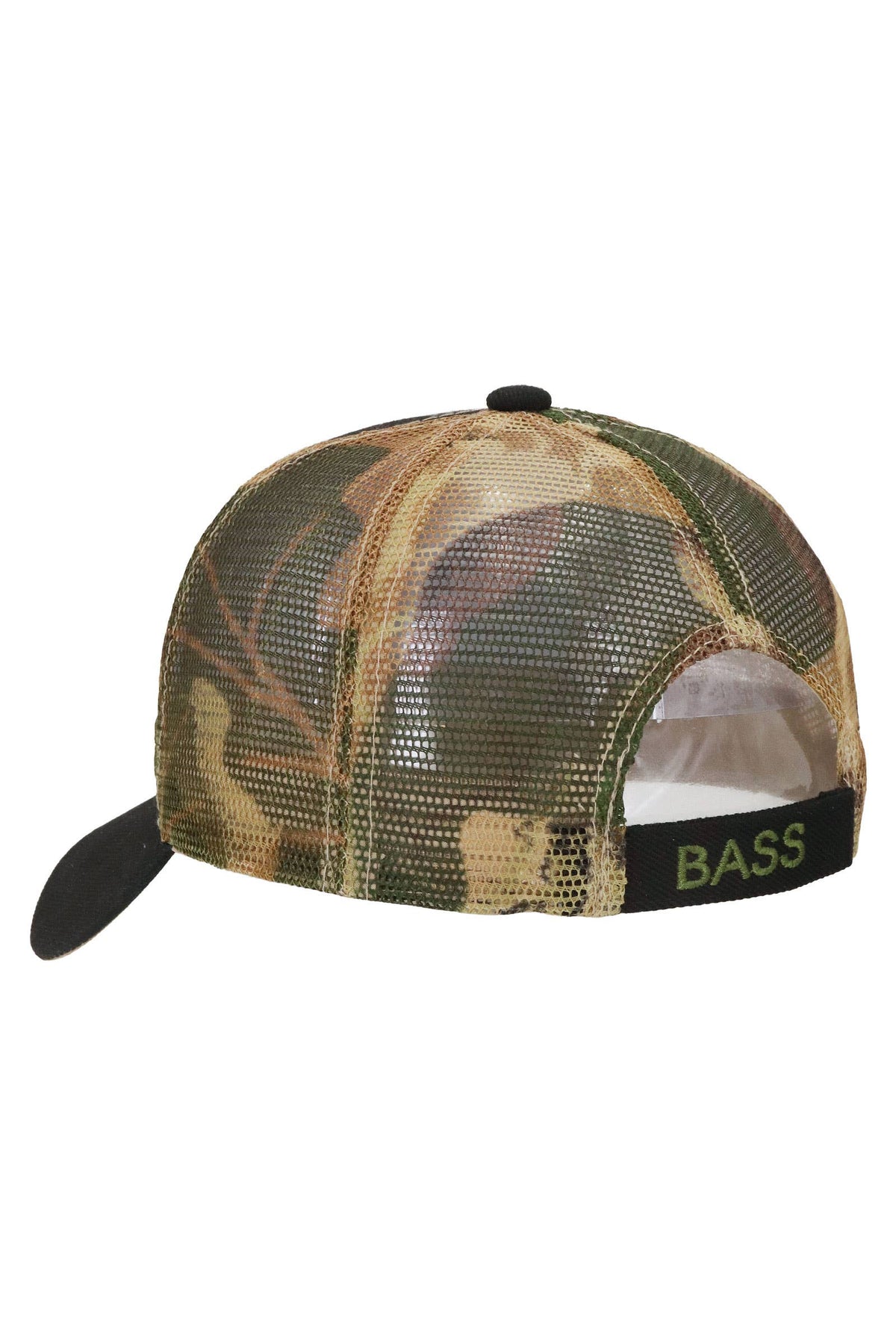 Jumping Bass Hunt Camo Mesh Trucker Hat