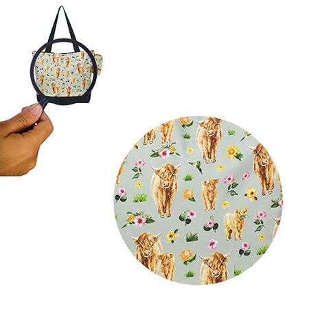 Floral Cow NGIL Canvas Tote Bag