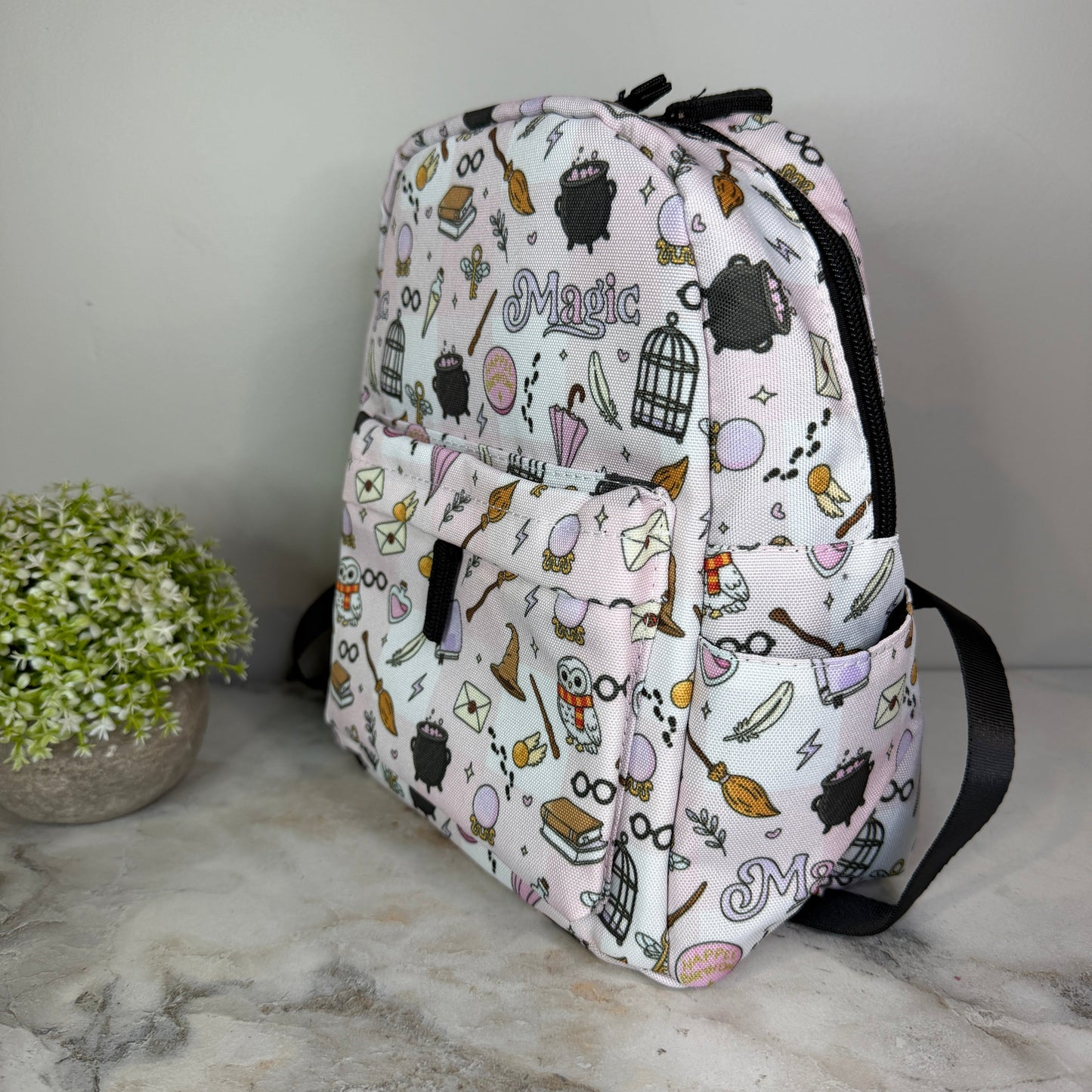 Mini Backpack - Magic Pink White