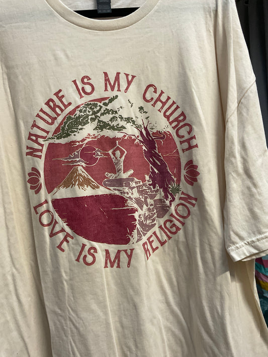 Nature is my church T-shirt