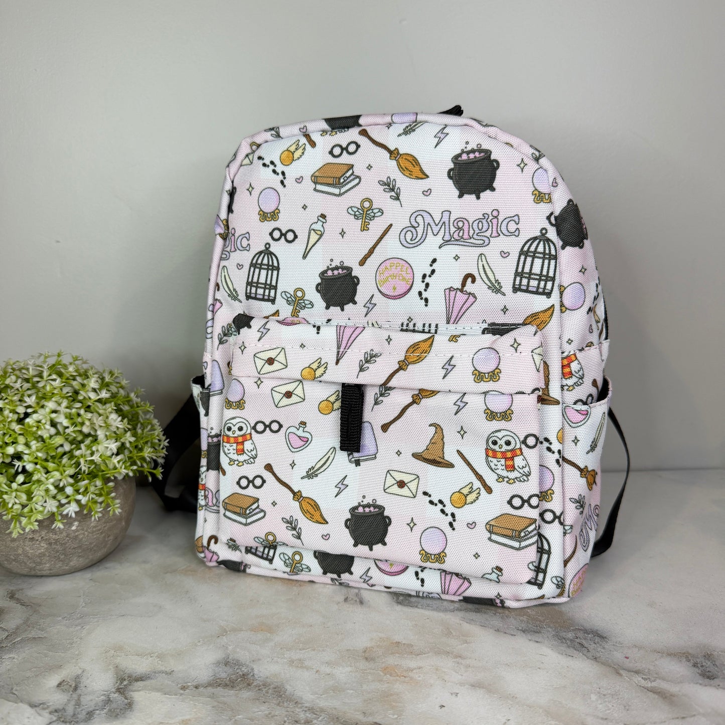 Mini Backpack - Magic Pink White