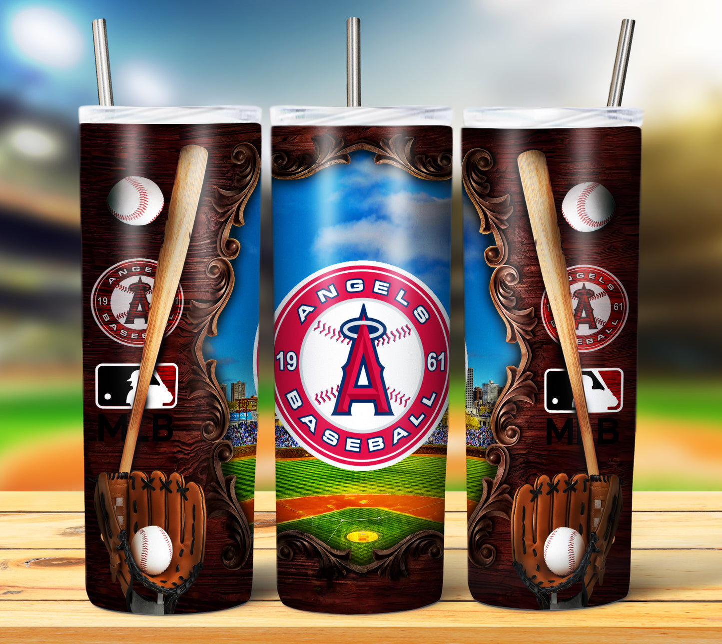 Angels Baseball Tumbler