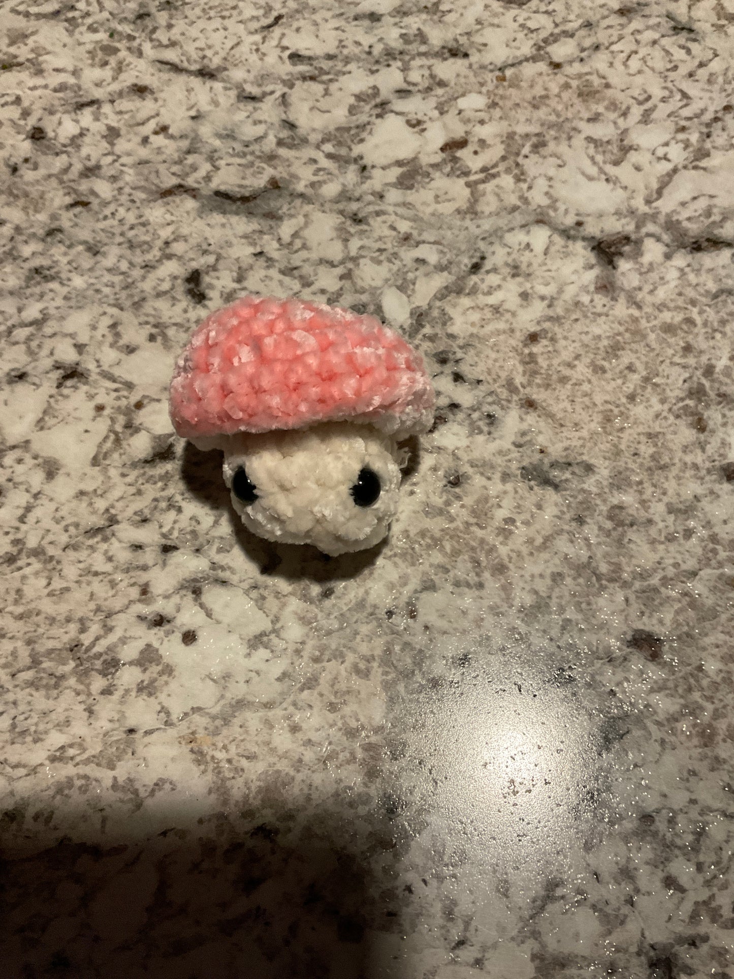 Crochet popping mushroom small