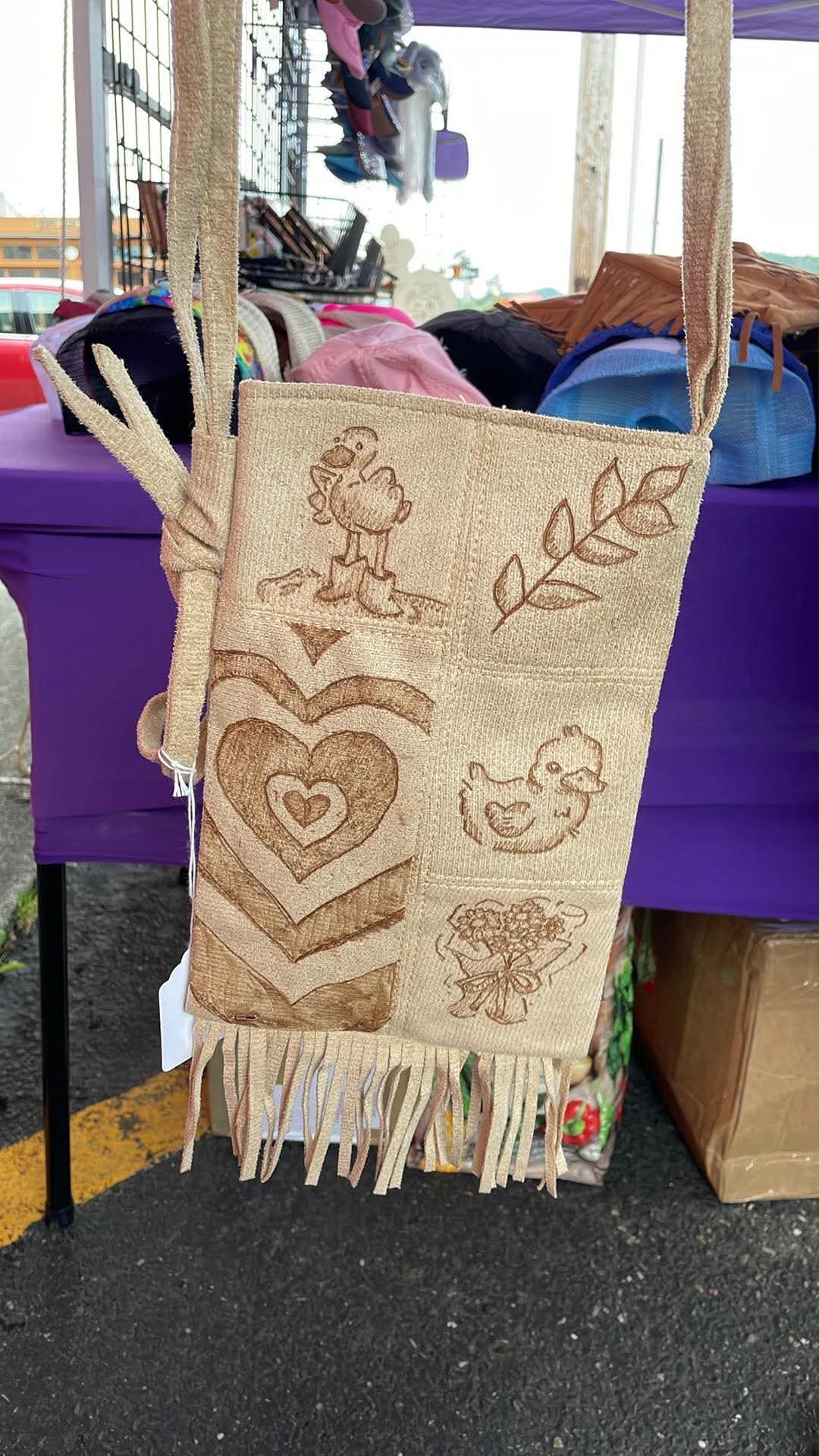custom fringe purse