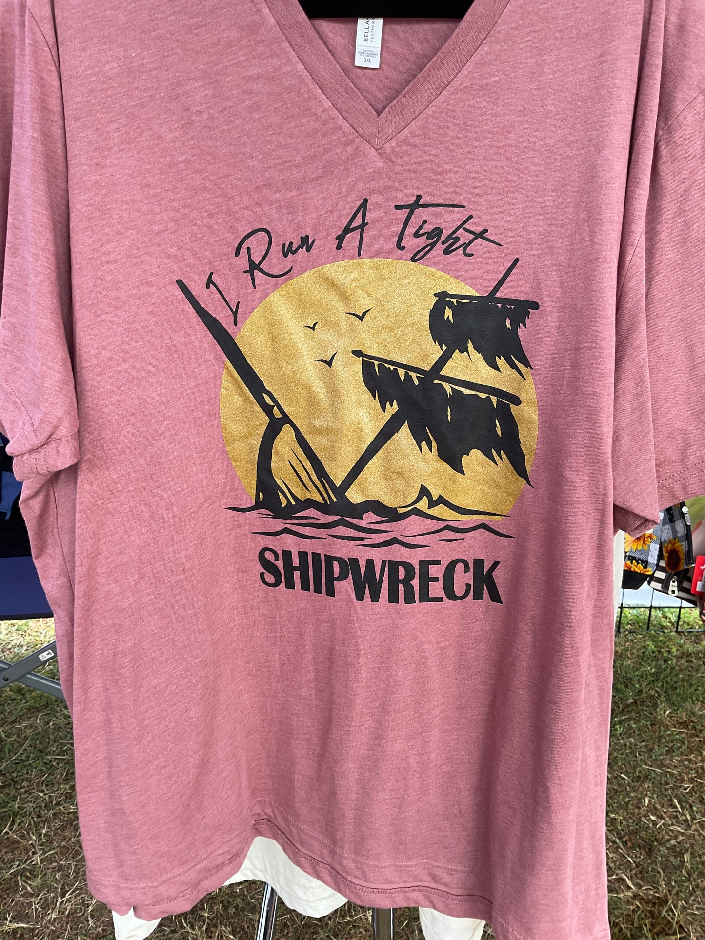 Shipwreck T-shirt v neck 3xl