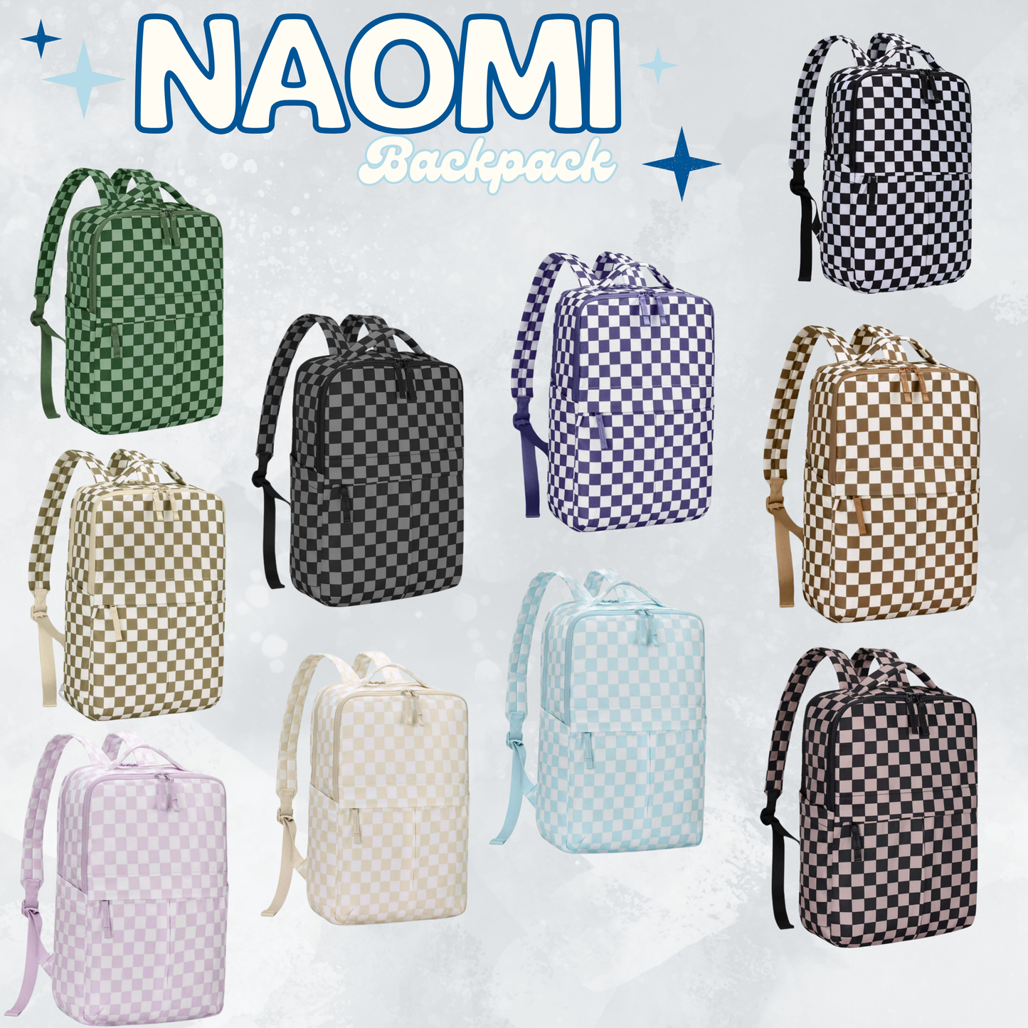 The Naomi Backpack - Checker -