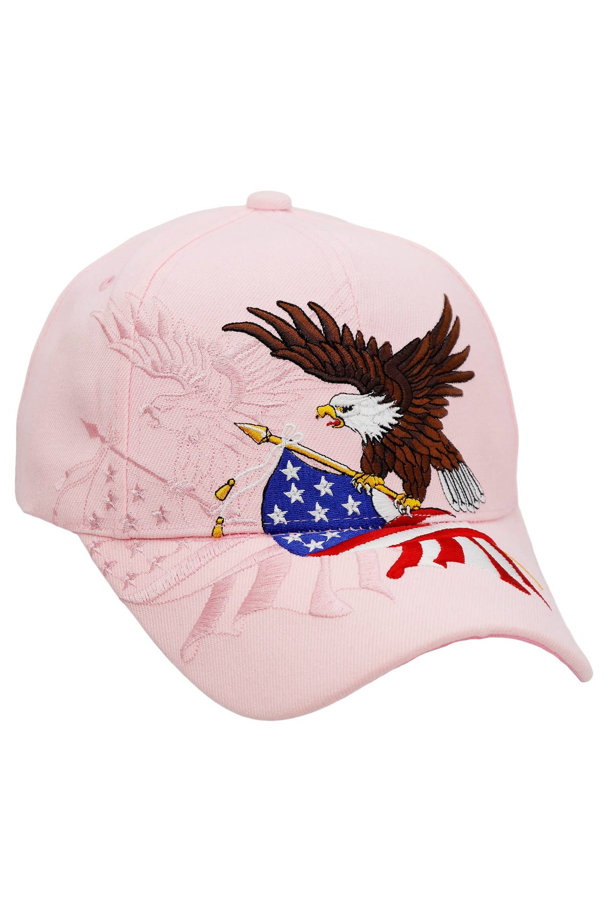 American Flag Bald Eagle Acrylic Baseball Cap
