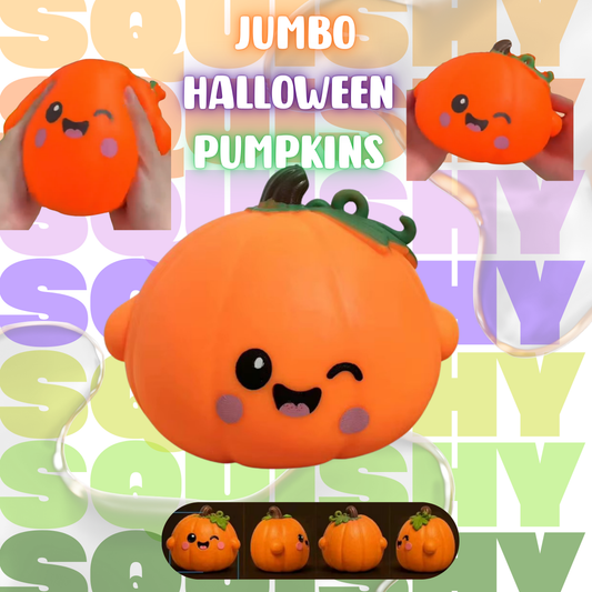 Squishy Toy - Halloween Jumbo Pumpkin -