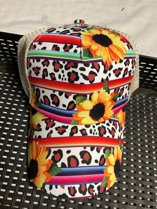 Sunflower stripe hat