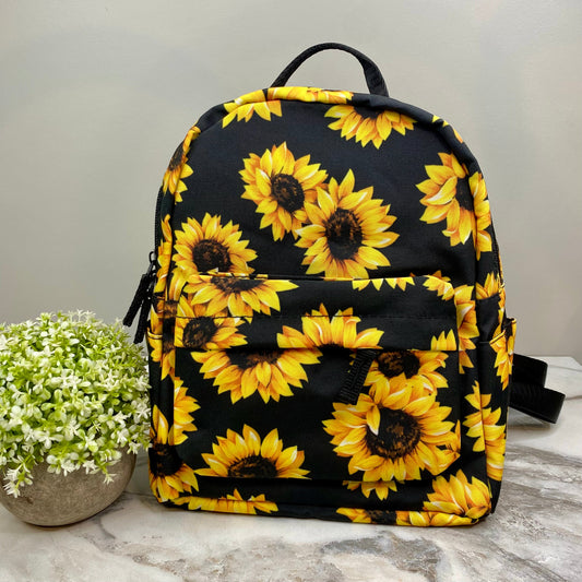 Mini Backpack - Larger Sunflower