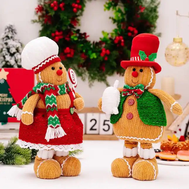 Telescopic Standing Christmas Decor - Gingerbread #2