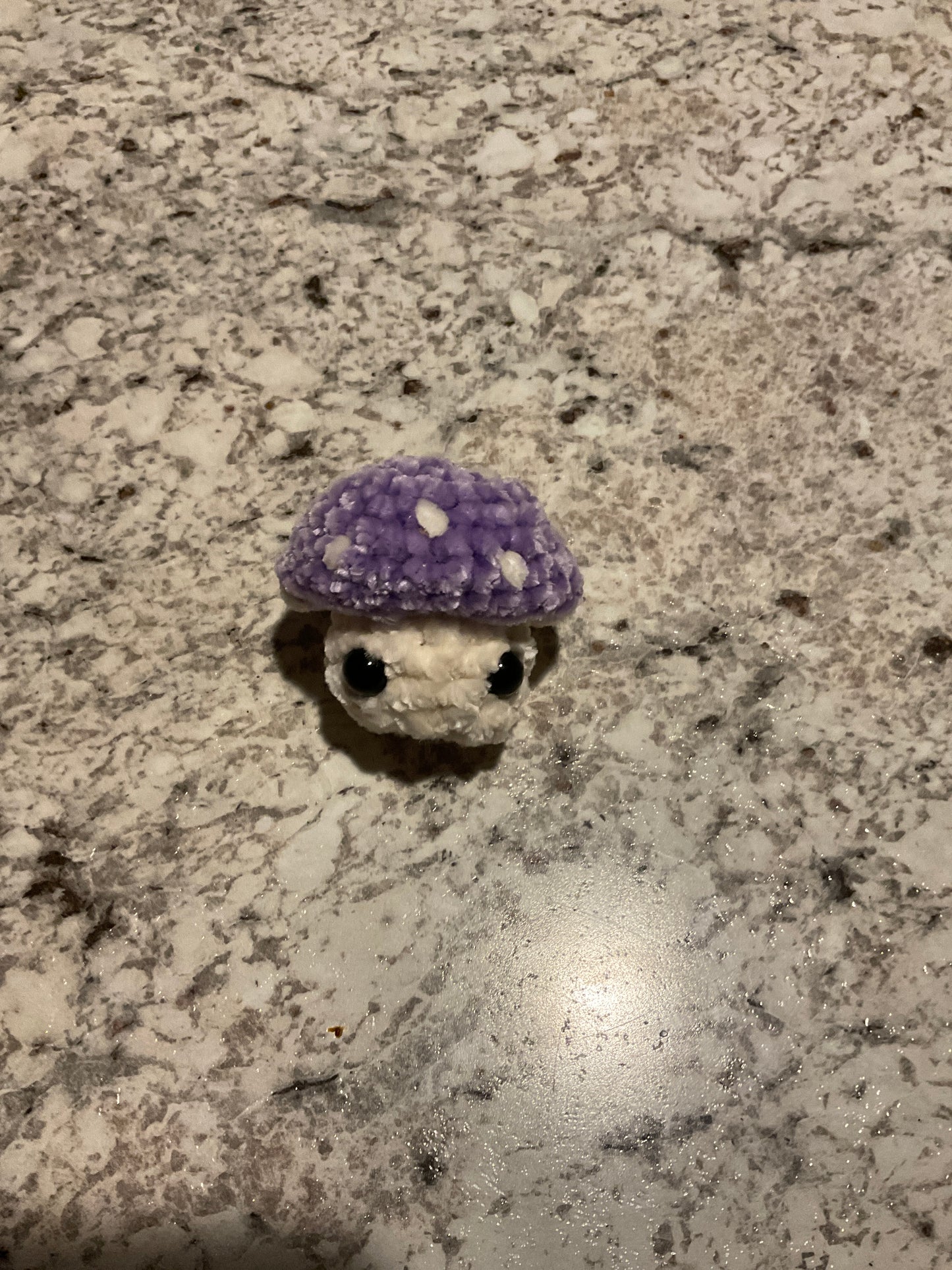 Crochet popping mushroom small