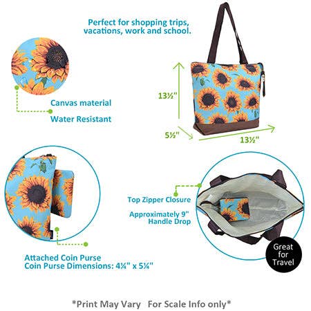 Sunflower Breeze NGIL Canvas Tote Bag