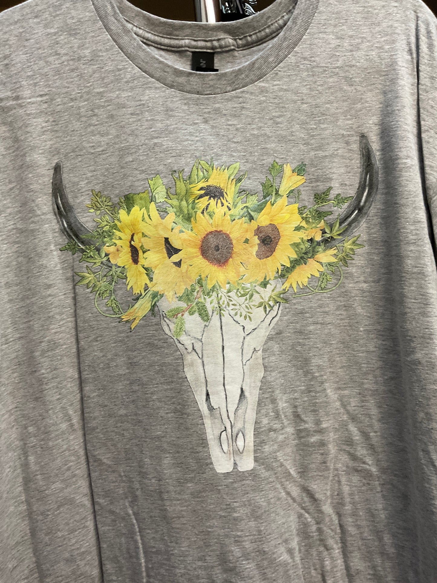 Skull sunflower T-shirt