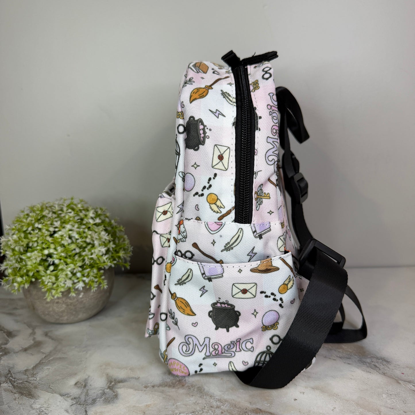 Mini Backpack - Magic Pink White