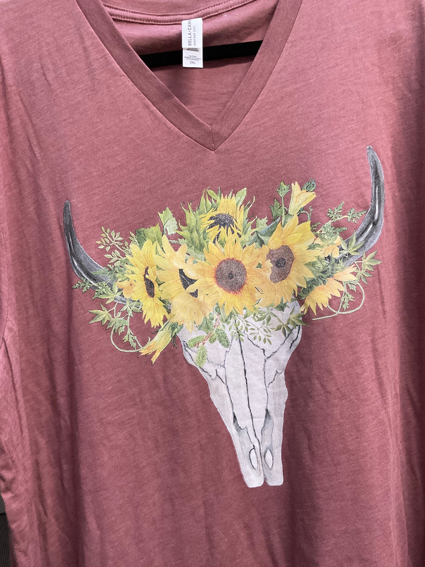 Skull sunflower T-shirt