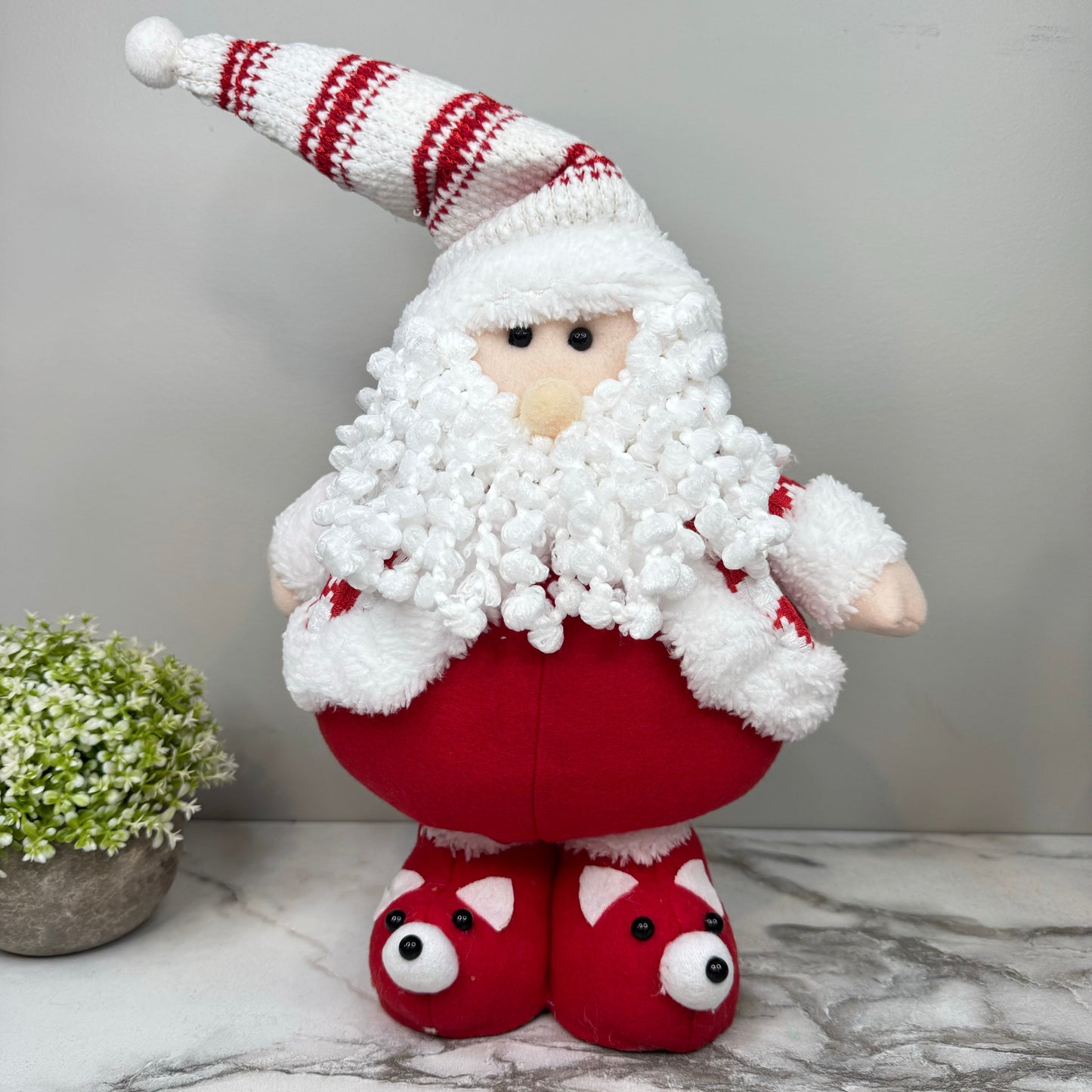 Telescopic Standing Christmas Decor - Red & White