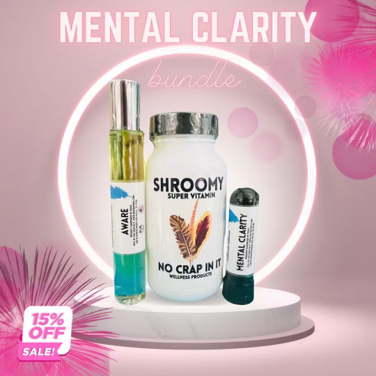 Mental Focus Bundle (Shroomy, Mental Clarity, Aware Roller)