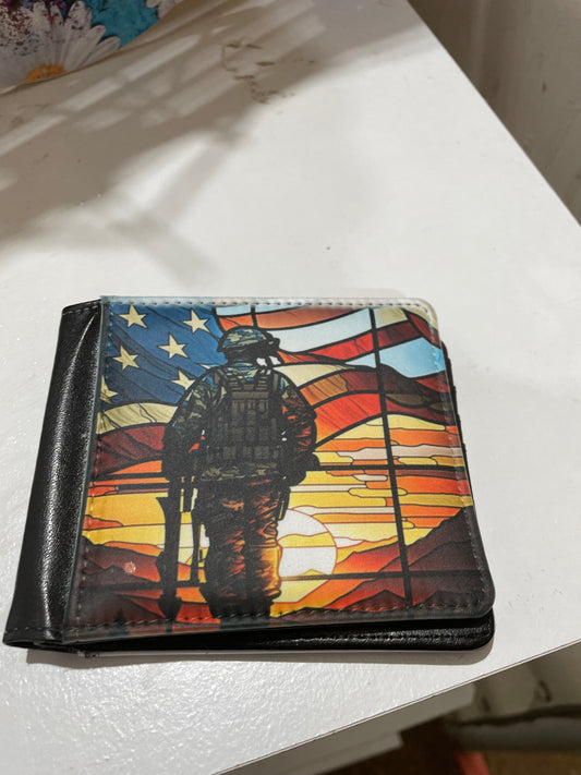 Glass soldier wallet
