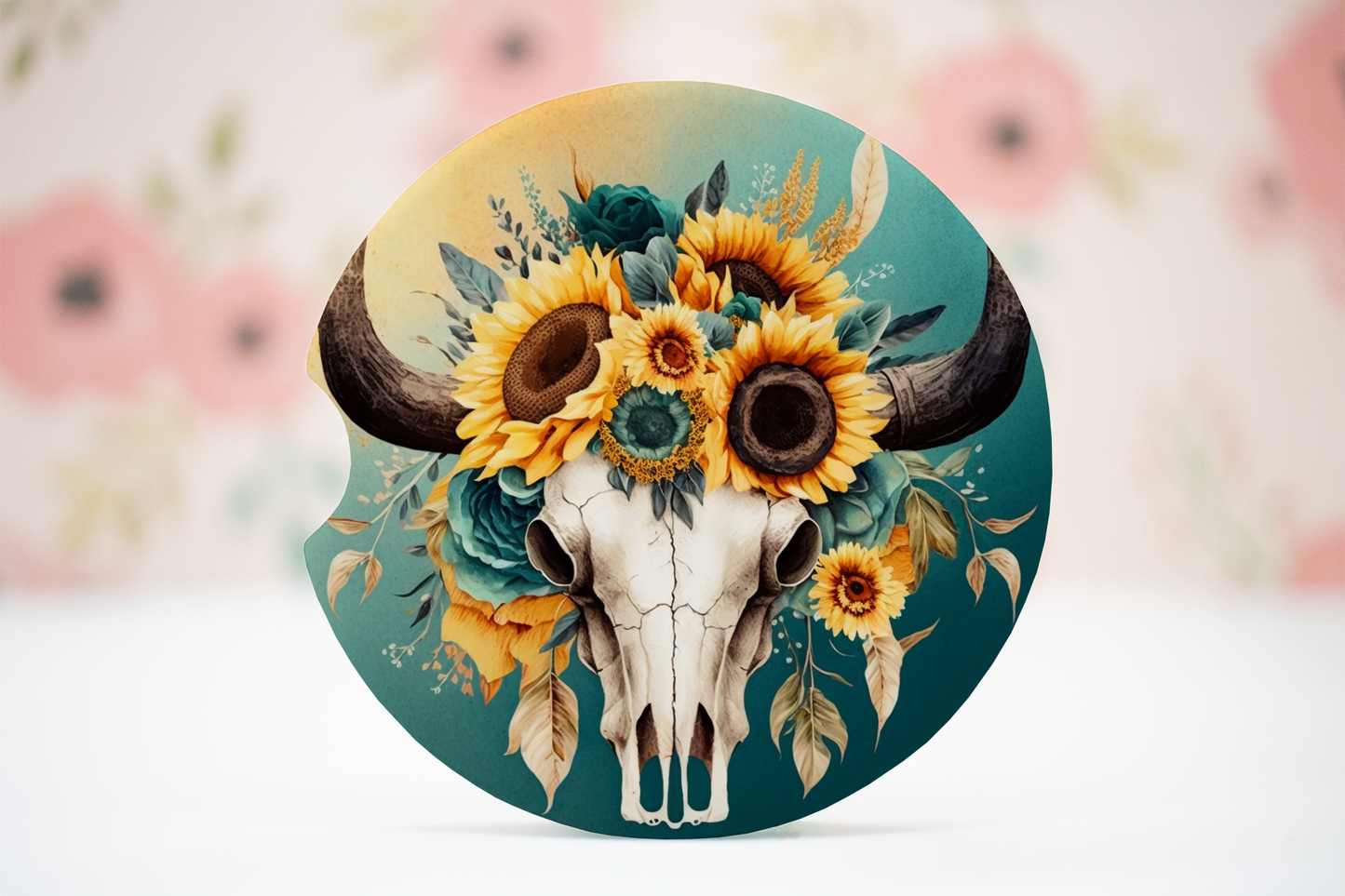 skull head 494 car coasters