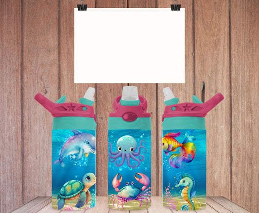 Sea life water bottle