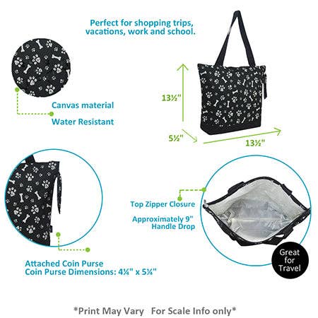 Round Of a Paws NGIL Canvas Tote Bag