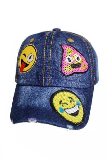 Gag Goofy Emoji Denim Cap
