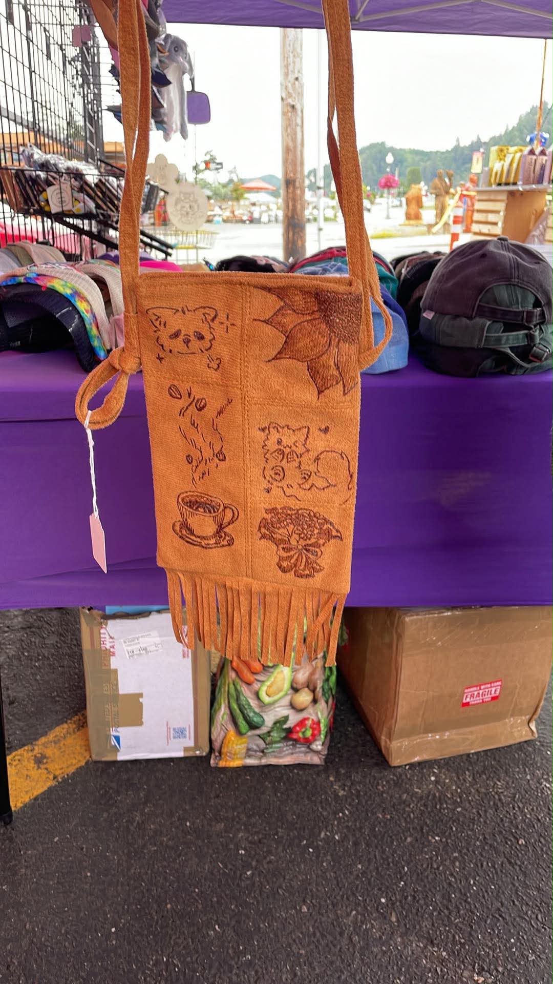 custom fringe purse