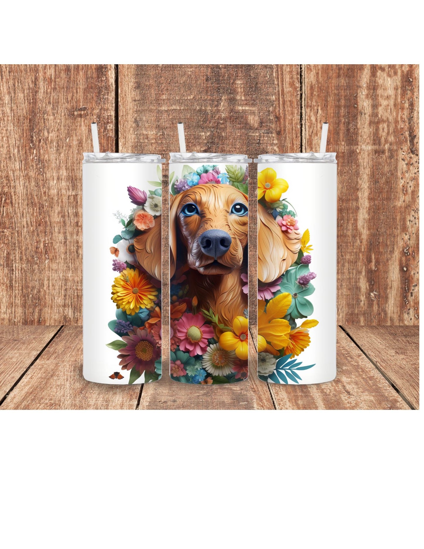 Dachshund dog 3D Tumbler