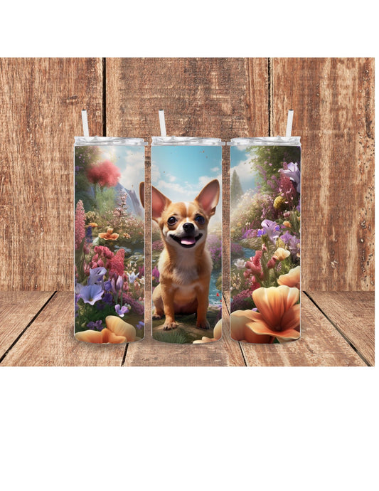 Chihuahua dog 3D Tumbler