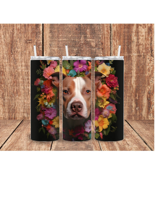 Pit Bull dog 3D Tumbler