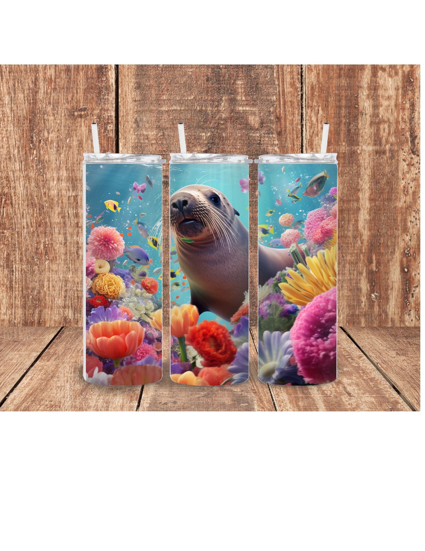 Sea Lion 3D tumbler