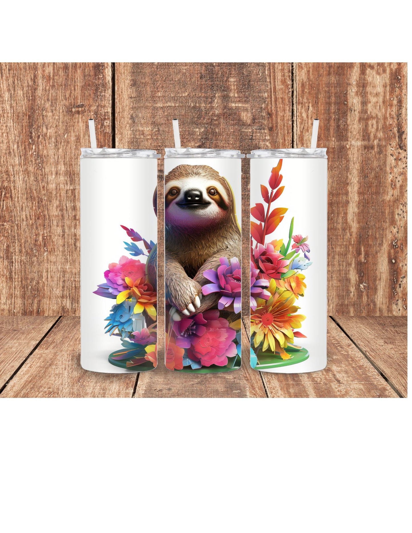 Sloth 3D tumbler